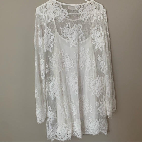 Lace mini dress - Picture 3 of 5